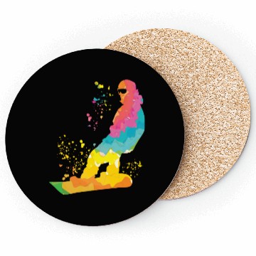 Discover Snowboarder Snowboard Snowboarding Coasters