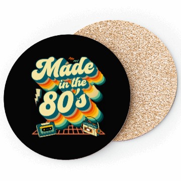 Discover made in the 80s retro groovy Coasters