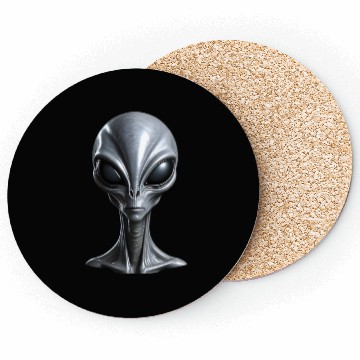 Discover Real Tall Grey Alien Extraterrestrial Coasters