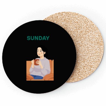 Discover Sunday coffee Coasters