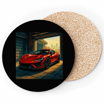 Discover Street Legend - GTA Style Supercar Art Coasters