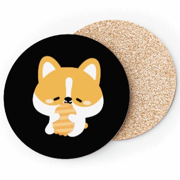 Discover Sleepy Corgi Coasters