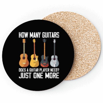 Discover How many guitares for guitarist guitar player Coasters