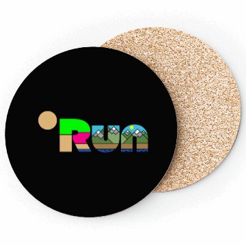 Discover Run marathon Running Man Triathlon Health Gym Coasters