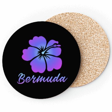 Discover Bermuda Hibiscus Coasters