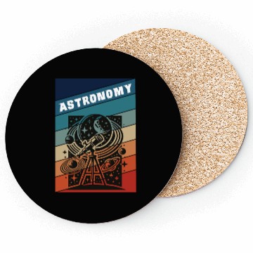Discover Astronomy Retro Style Coasters