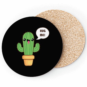 Discover Cute Cactus Hug Me Coasters