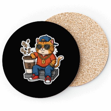 Discover Coffee, Cats & Confidence – The Badass Way Coasters