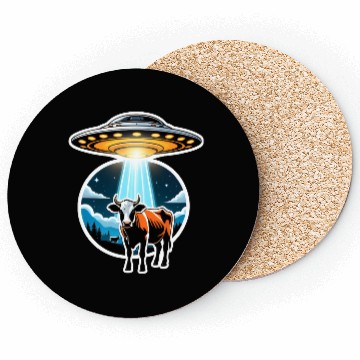 Discover Cattle Mutilations UFO Cow Abduction Coasters
