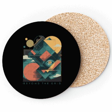 Discover Beyond the Grid Abstract Coasters