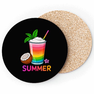 Discover Summer Beach Cocktail Coasters