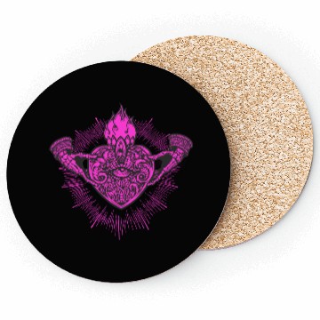 Discover Sacred Heart Claddagh Symbol Pink Coasters