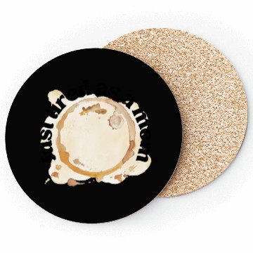 Discover Just Tired as a Mom Coffee Stain Motherhood Design Coasters