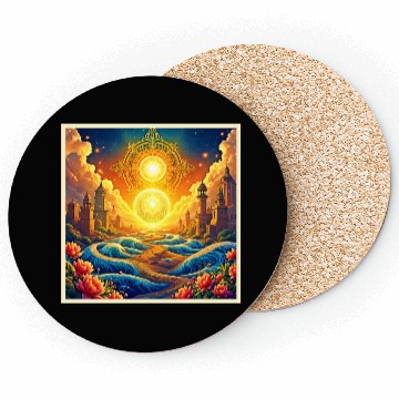 Discover Fantasy Spiritual City Coasters