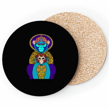 Discover Hear No Evil Silly Monkey Coasters