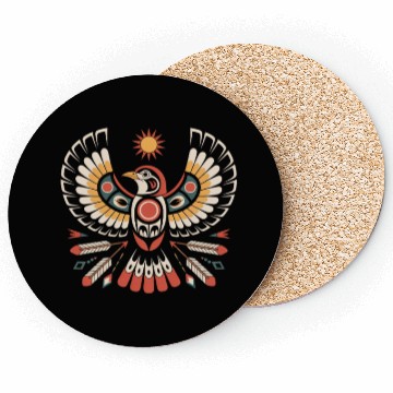 Discover Sparrow Indigenous Indian Tribal Art Native Coasters