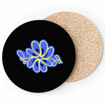 Discover Blue and yellow wildflower2 Coasters