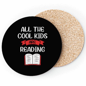 Discover Reading Teacher Library Book Coasters