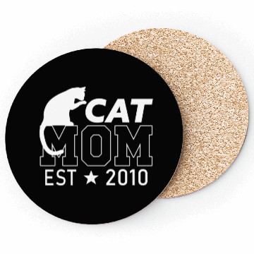 Discover Cat Mom Since 2010 | Cat Lover gift Coasters