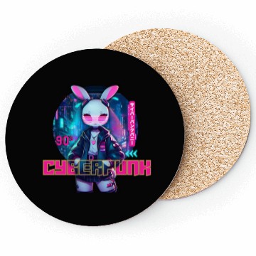 Discover 90´Cyberpunk Bunny Coasters