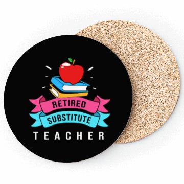 Discover Retired Substitute Teacher Appreciation Coasters