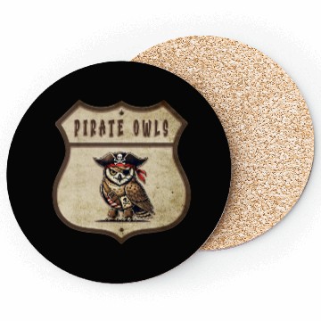 Discover Pirates Owl Design Coasters