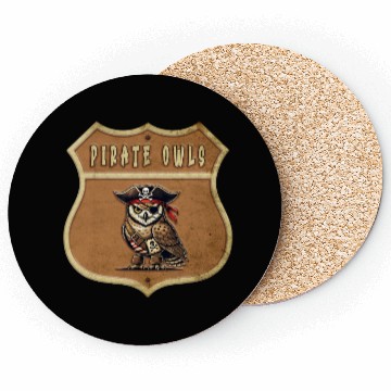 Discover Pirates Owl Design Coasters