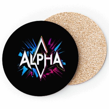 Discover Alpha Graffiti Coasters – Power Vibe Street Art Desig