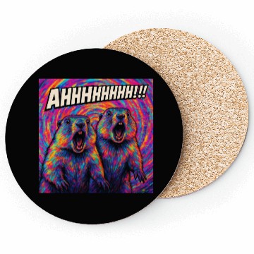 Discover AHHHHHHH!!! – Screaming Marmots Go Psychedelic Coasters