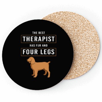 Discover Therapy Dog Therapist Doggie School Coasters