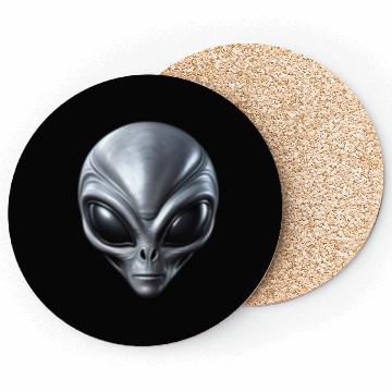 Discover Small Grey Alien Extraterrestrial ET Being Coasters