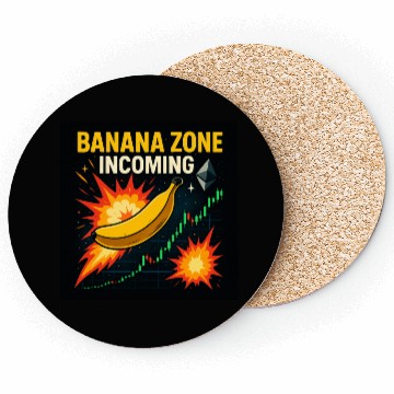 Discover Banana Zone Incoming – Explosive Crypto Chart Meme Coasters