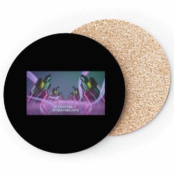 Discover a vibrant digital painting showc Coasters