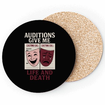 Discover Theater Kid Drama Club Musical Theater Nerd Stage Coasters