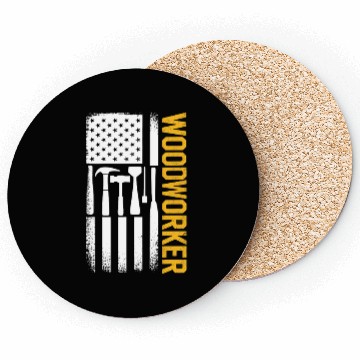 Discover American Flag Patriotic Woodworker Vintage Coasters
