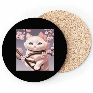 Discover Whimsy Blossom Cat Coasters