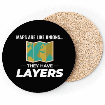 Discover Map Layers GIS Cartography Geographic Data Coasters