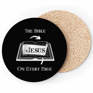 Discover The Bible Jesus on Every Page Coasters