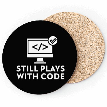 Discover Still Plays with Code Gift for Programmer Coasters