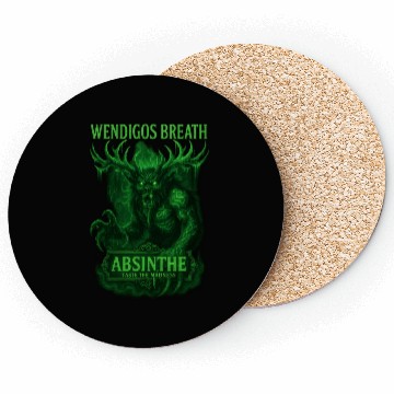Discover Wendigos Breath Absinthe Mock Liquor Coasters
