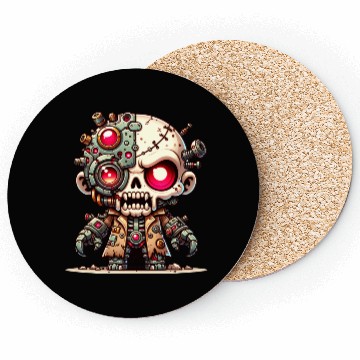 Discover Spiked Bone Monster – Creepy Skeleton Beast Coasters