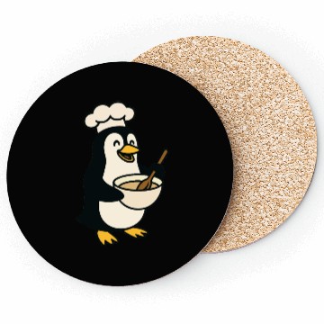 Discover Adorable Cooking Penguin Chef Coasters