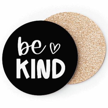 Discover Be Kind Positive Message Design Coasters
