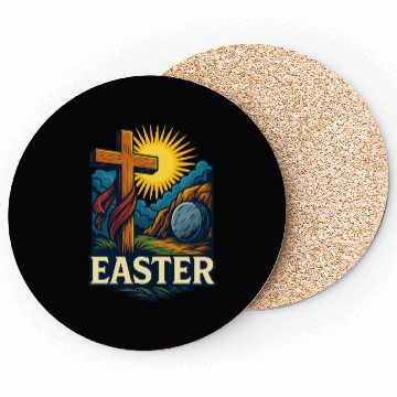 Discover Easter Resurrection Coasters – Vintage Cross