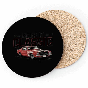 Discover Vintage Muscle Car Keep It Classic Coasters