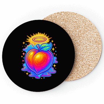 Discover Neon peach divine Coasters