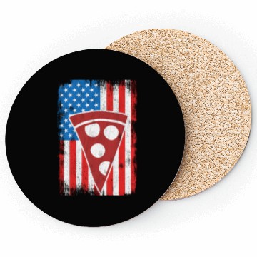 Discover 4th Of July US Pizza Coasters