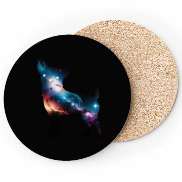 Discover Galaxy Chihuahua Silhouette Coasters