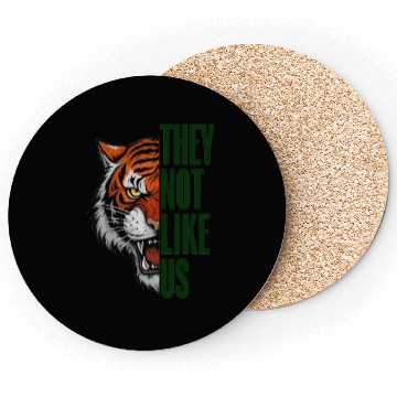 Discover They Not Like Us – Tiger Graphic Coasters