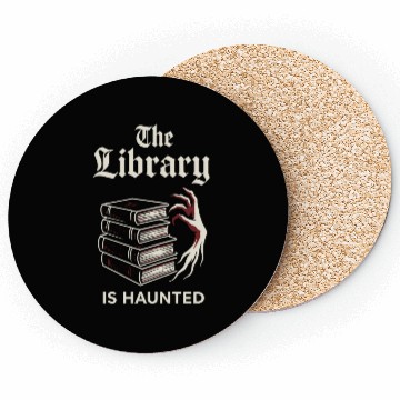 Discover Haunted Library Gothic Books Ghostly Archives Coasters